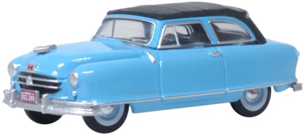 Oxford Diecast 87NR50001 Nash Rambler Custom Landau Convertible 1950 (Closed) Strato Blue 1/87 Scale