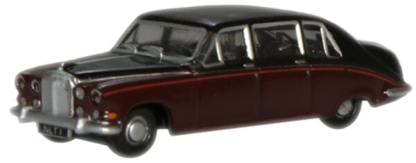 Oxford Diecast NDS004 Daimler DS420 Limo Claret/Black (Q.Mother) N Scale