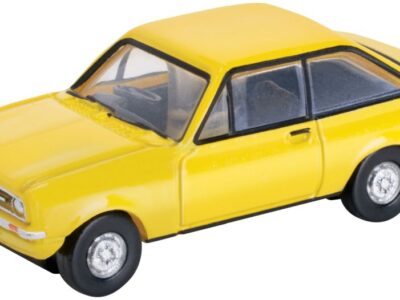 Oxford Diecast NESC002 Ford Escort Mk2 Signal Yellow N Scale