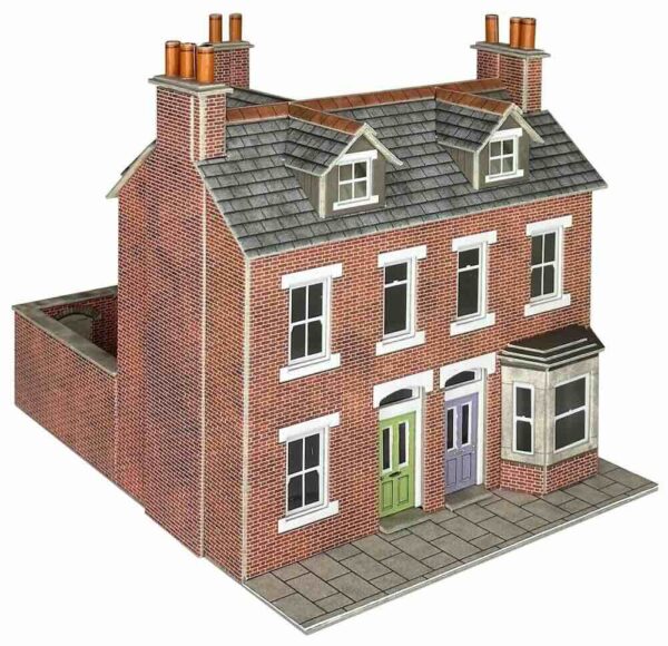 Metcalfe PO300 Terraced Houses - Brick OO/HO Scale Kit