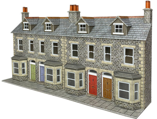 Metcalfe PO303 Low Relief Terraced House Fronts - Stone OO/HO Scale Kit